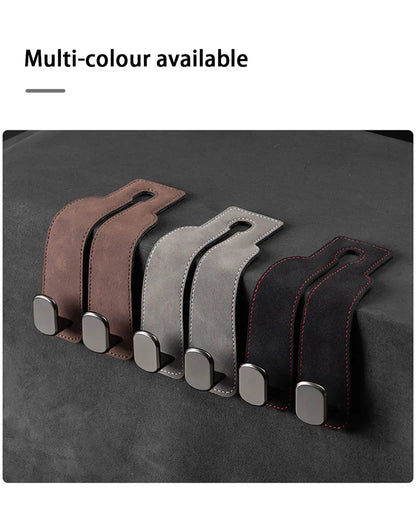2 in 1 Car Hook For Car Rear Seat Back Hooks Headrest Hanger Clip Universal Double Hooks Holder Storage Car Interior Accessories