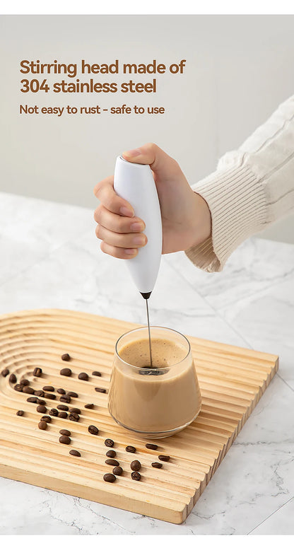 1PC Hand Blender Electric Egg Beater Milk Frother Wireless Mini Drink Mixer Foamer Household Kitchen Stirring Tools