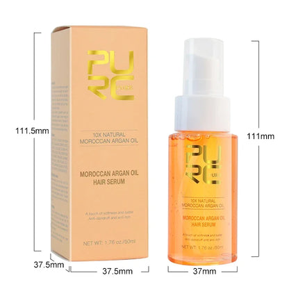 PURC Hair Serum Smoothing Soften Repair Frizz Damaged Hair Anti-Dandruff Scalp Treatment Products Hair Care Morocco Argan Oil