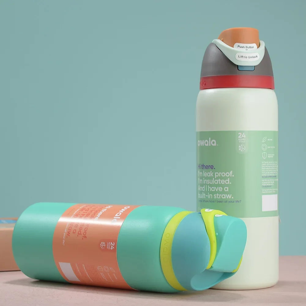 2024 New Owala Insulated Stainless Steel Water Bottle with Straw, BPA-Free Sports Water Bottle, Great for Travel, 24Oz/32 Oz,304