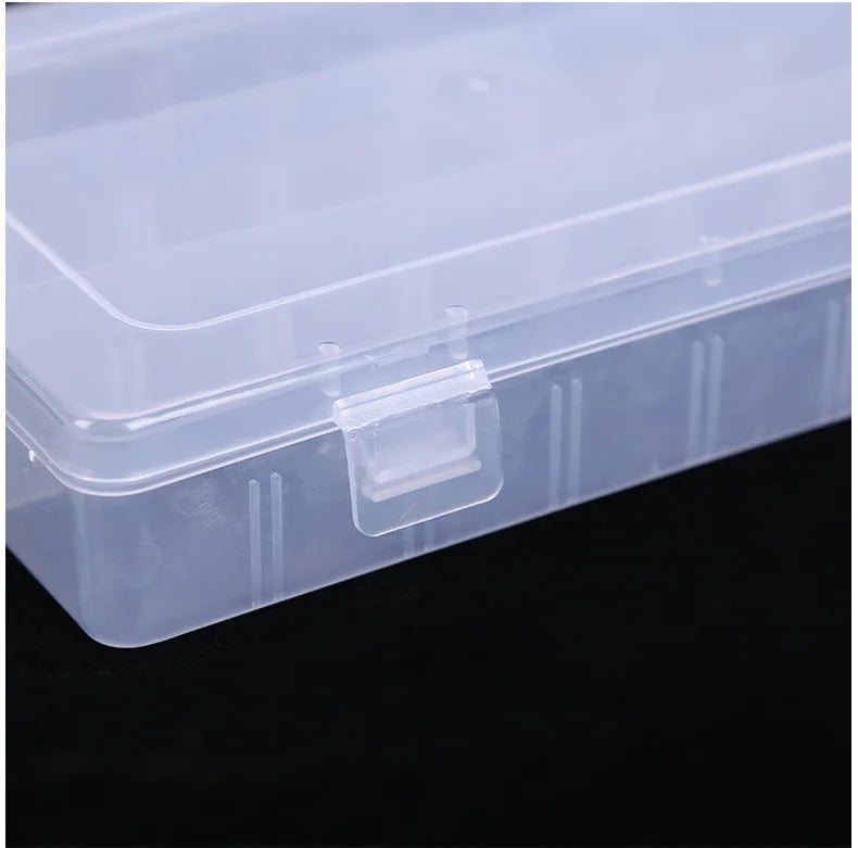 Large 1pc Clear Lightweight PP Storage Boxes with Lids -  School Supplies Organizer - Pens, Pencils