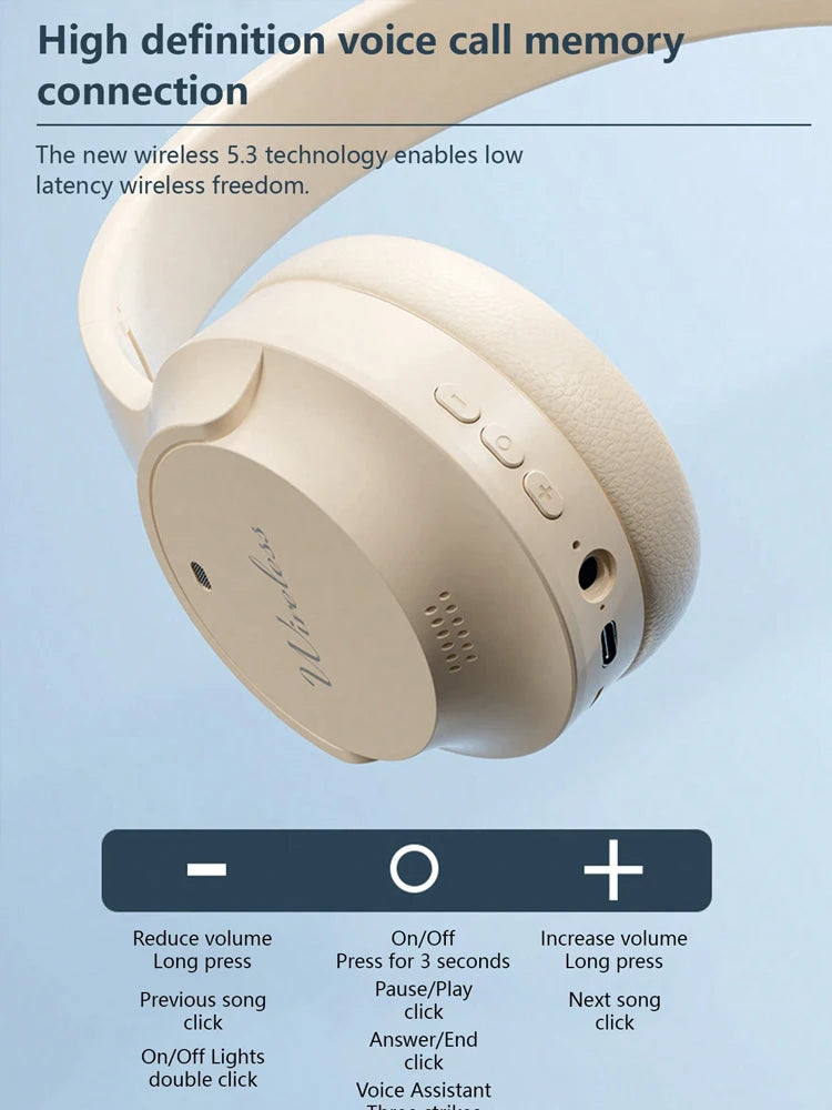 Headset wireless headset, long range, play games and listen to songs headset wireless headset