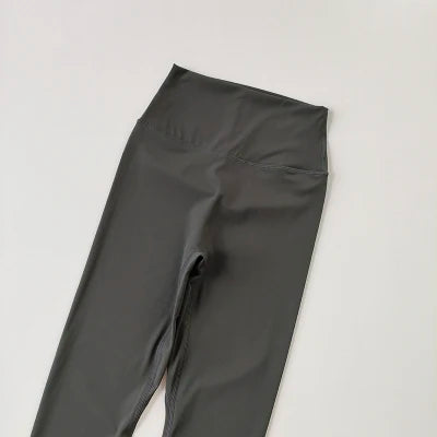 Yoga Pants Without Embarrassment and Nudity Women's High Waisted and Belly Closed Runningtight Fitting Traceless Fitness Legging