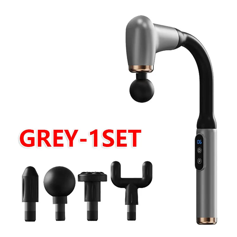 Portable Deep Tissue Massage Gun with U-Shaped Handle for Neck Back Shoulder Leg Pain Relief Home Gym Travel Use