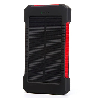 20000mah Portable Solar Power Bank Waterproof External Battery Backup Powerbank 20000 mah Phone Battery Charger LED Pover Ban