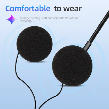 Bluetooth 5.0 Motorcycle Helmet Headset Waterproof Moto Headphone Wireless Stereo Earphone Speaker Handsfree Helmet Headsets