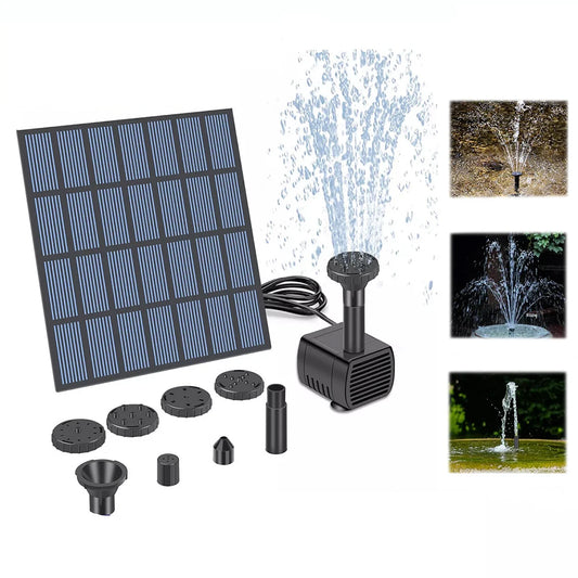 Solar Panel Powered Water Feature Pump Solar Powered Fountain Water Pump Solar Fountain for Garden Pool Pond Aquarium Fountain