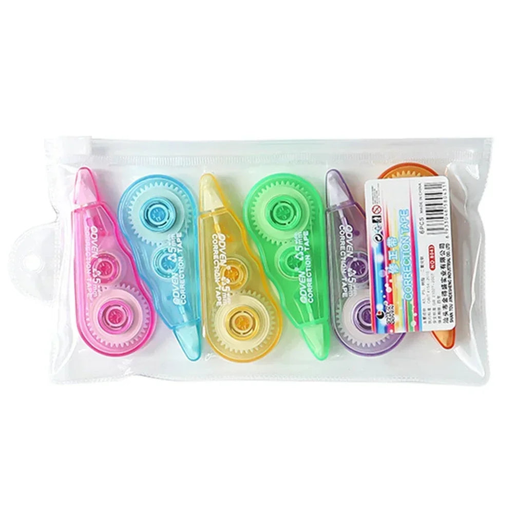 Mini White Correction Tape Multi-style Large Capacity Student Kawaii Error Correction Erasers Student School Stationery Supplies