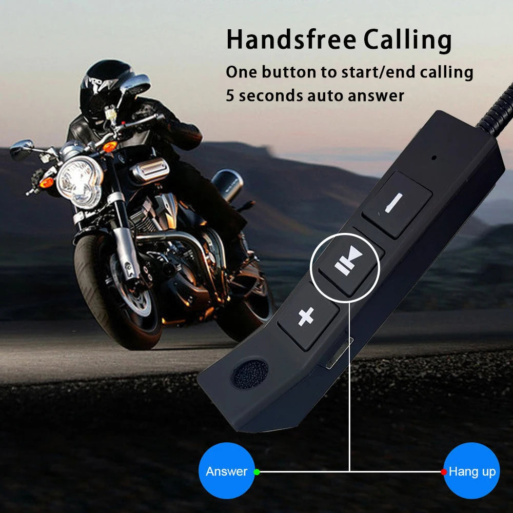 Bluetooth Motorcycle Helmet Headset BT5.0 Wireless Riding Headphone Automatic answering of incoming calls Moto Earphone