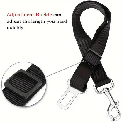 Top-grade Pet Car Safety Belt Dogs Cats Safety Belt Reflective Line Adjustable Seat Belt Length Suitable Any Dog Traction Collar