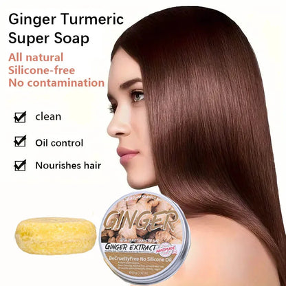 Turmeric Super Soap Shampoo Cold Process Soap Shampoo Bar Pure Plant Shampoo Hair Treatment