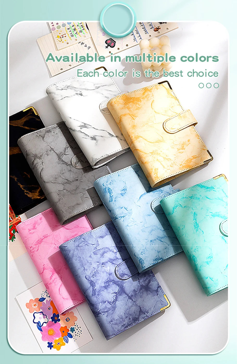 A6 Binder Cash Envelopes for Budgeting Money Organizer for Cash Money Envelopes for cash Leather A6 Binder with zipper