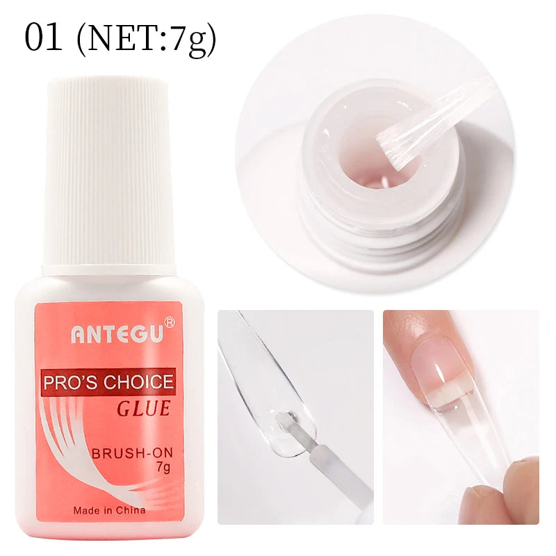 1 Bottle Fast Drying Nail Glue for False Nails 3D Rhinestone Decoration Professional Glue for Extension Manicure Adhesive Tools