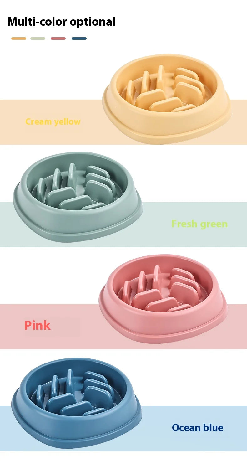 Slow Feeder Dog Bowls Anti-Choking Puzzle Dog Food Bowls, Anti-Slip Interactive Feeding Slow Down Eating, Bloat Stop Maze Dishes
