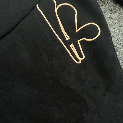 Jogging Streetwear Hoodies Trousers Set Centre Cee Tracksuit Men Clothing Y2k Cotton Sweatshirts Tops Pants Mens Clothes Black