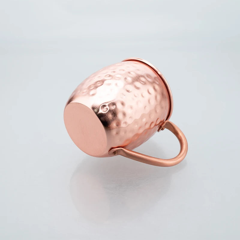 Pure Copper Moscow Mule Mug 350ml – Handcrafted Copper Cup for Cocktails, Mojitos, Whiskey, Beer – Classic Hammered Finish