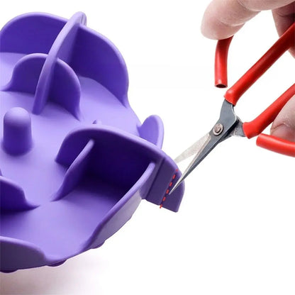 Convenient Silicone Dog Slow Feeder Anti Choking Soft Pet Slow Food Bowl Wear Resistant Safe Puppy Feeding Bowl Cats