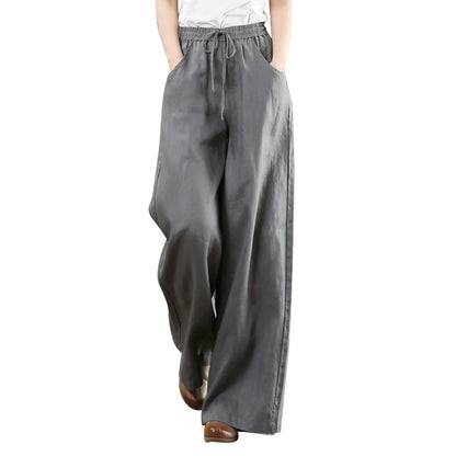 Women Summer High Waisted Palazzo Pants Wide Leg Long Pant Trousers With Pocket Internet celebrity new hot selling