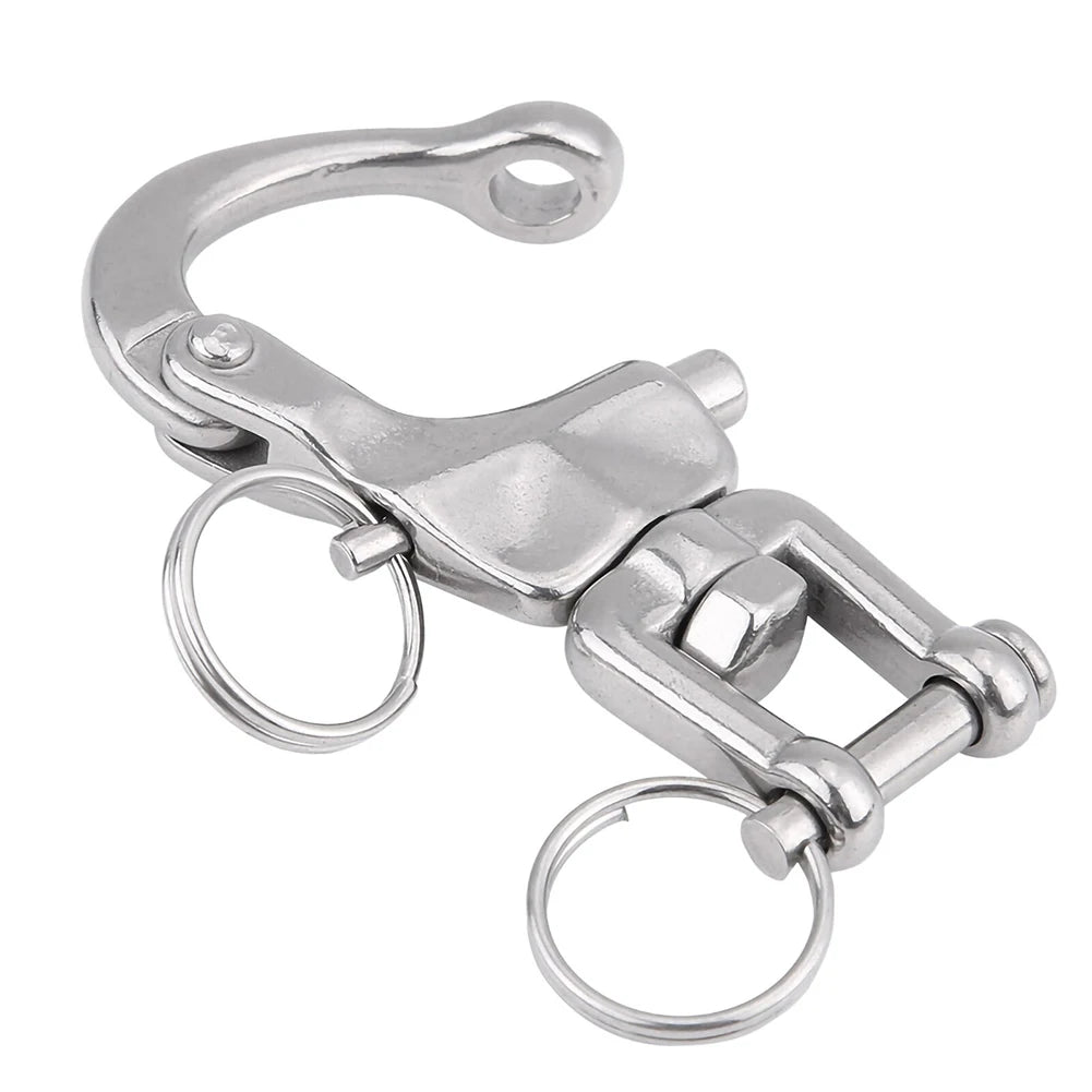 Boat Parts Swivel Shackle Sailboat Sailing Silver Spare Parts Spring Hand Drawn 316 Stainless Steel Accessories