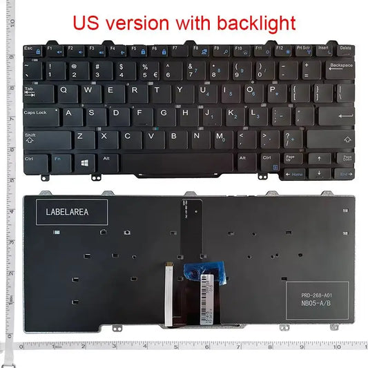 US/LA/BR/RU laptop keyboard For DELL Latitude E5270 E7250 3150 3160 3165 12-5000 5280 7350 5290 5250 7280 7380 E5250 E7270