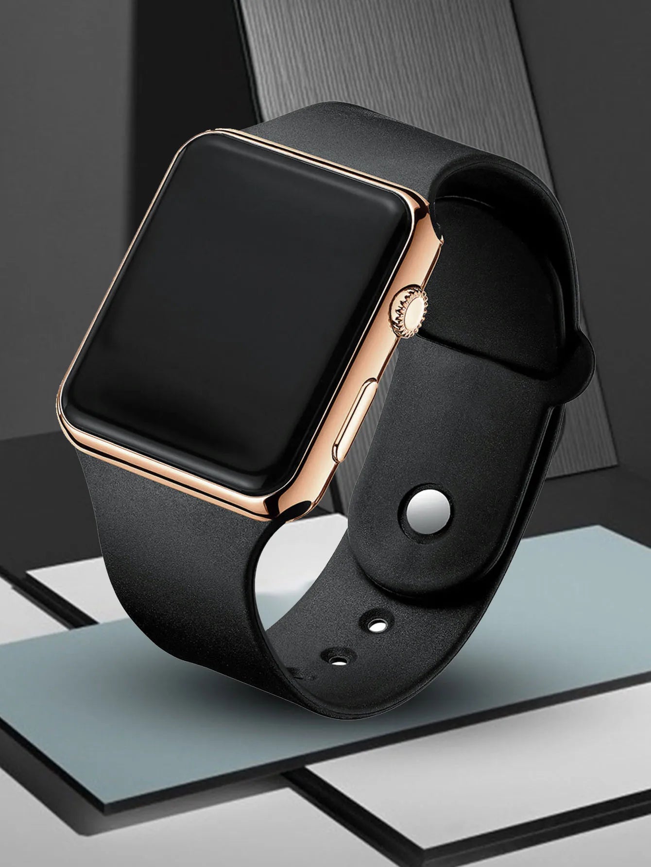 Leisure simple silicone men's electronic watch selected electronic watch gift