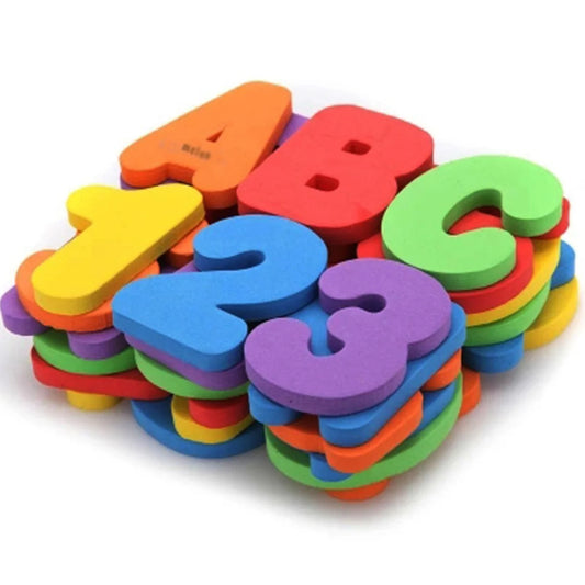 36PCS Bath Toys Letters Numbers Bath Organizer Alphabet Educational Bath Water Toys for Kids Toddlers
