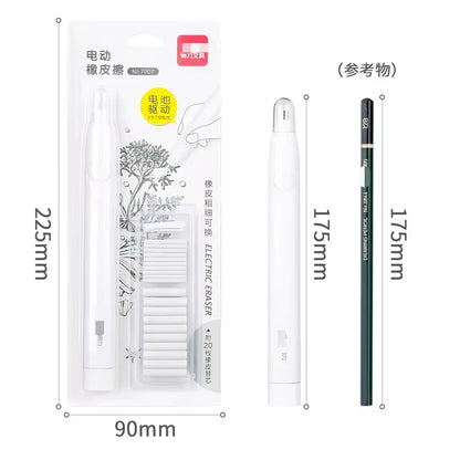 Electric Eraser Art Drawing Eraser Highlight Sketch Eraser for Students with Refills Correction Supplies Stationery