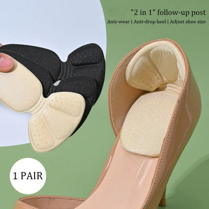 T-Shaped Heel Protectors Stickers Womens Shoes Heel Cushion Foot Care Products Non Slip Shoe Pads High Heels Half Shoe Inserts