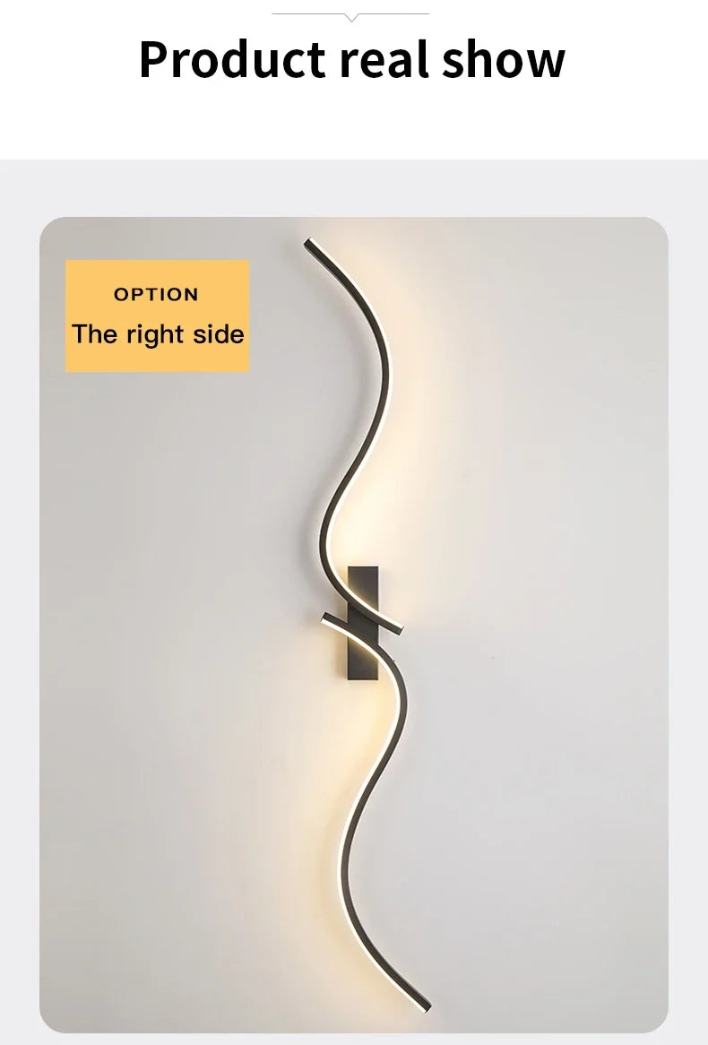 Modern Wall Lamp Letter LED Decorative Lights Nordic Living Room Wall light Corridor Hang Lamp Home Decoration Lighting Fixtures