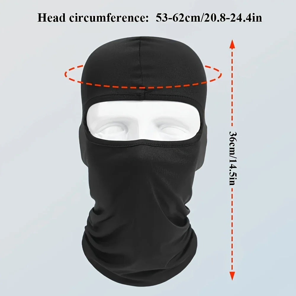 Cycling Balaclava Sports Men Cap Face Mask Military Army Ice Silk Motorcycle Bandana Summer Bicycle UV Protection Women Lycra