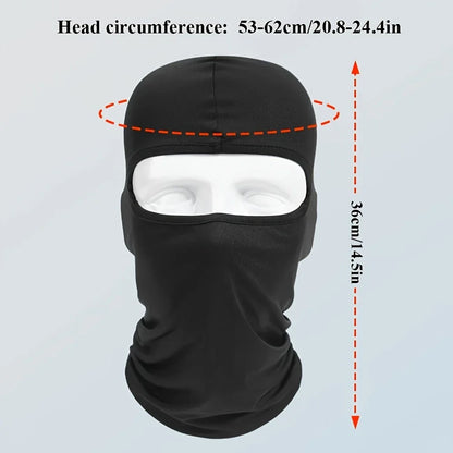 Cycling Balaclava Sports Men Cap Face Mask Military Army Ice Silk Motorcycle Bandana Summer Bicycle UV Protection Women Lycra