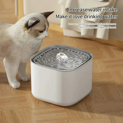3L Auto Cat Water Fountain with Filter Quiet USB Electric Large Capacity Recirculating Cat Fountain Water Dispenser for Cats