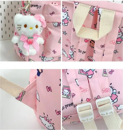 Hello Kitty backpack for junior high school students cute cartoon fashion school bag large capacity school bag for women