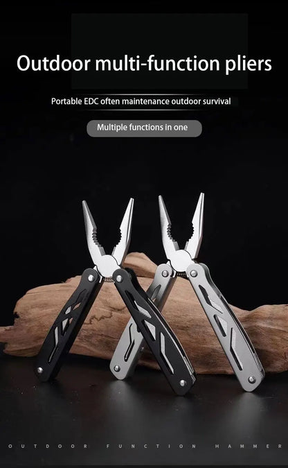 Stainless Steel Pliers Outdoor Knife Combination Folding Car Convenient Knife Pliers Pliers Multifunctional Tools