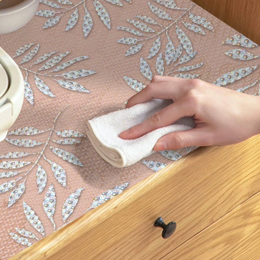 1roll EVA Shelf Liner Drawer Liner for Kitchen Cabinet Non-Adhesive,Anti Slip Cabinet Liners,Durable Waterproof Cupboard Liner