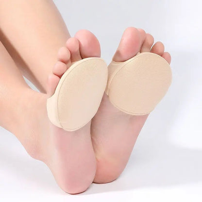 1/2Pairs Front Palm Rest Anti Slip Half Size Pad for High Heels Half Foot Invisible Sock Dance Insole for Cushioning Socks