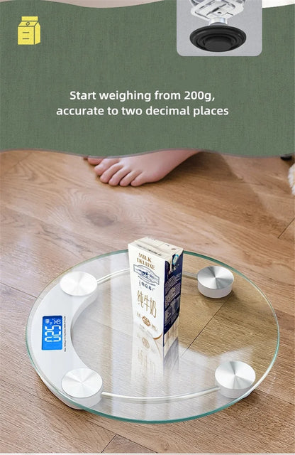 Electronic Weight Scale Household Smart Electronic Scale Glass Scale Into Human Scale Weighting Digital Bathroom Scales