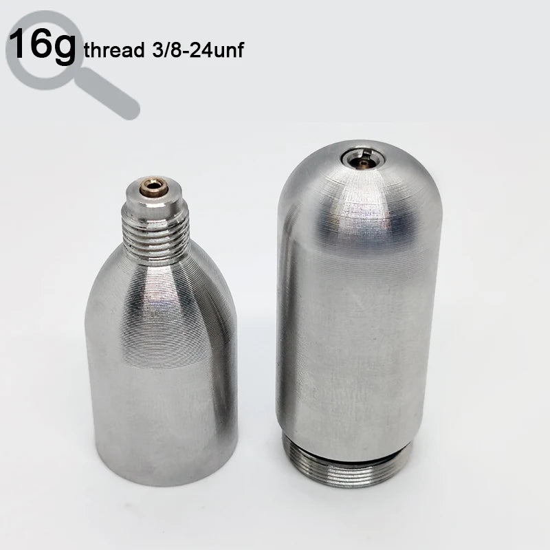 Rechargeable co2 cylinder 12g 16g CO2 Cartridges Refill CO2 Inflator for Bike Tires Brewing Equipment With Threaded Unthread