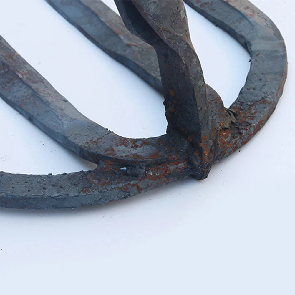 Four-tooth Rake Gardening Supplies Cultivation Tools Vegetable Hoe Azadon Agriculture for Leaves Metal Rakes Head Small