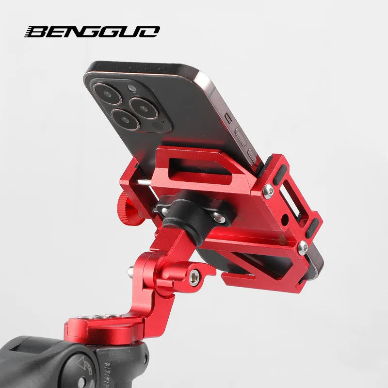Bicycle Phone Holder Upright Aluminum Alloy Phone Holder Mountain Bike Phone Navigation Holder Phone Holder