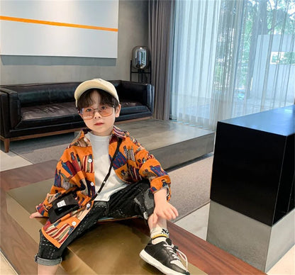 Boys Baby's Kids Blouse Coat Jacket Outwear Cotton 2024 Sweet Spring Autumn Shirts Outwear High Quality Children's Clothing