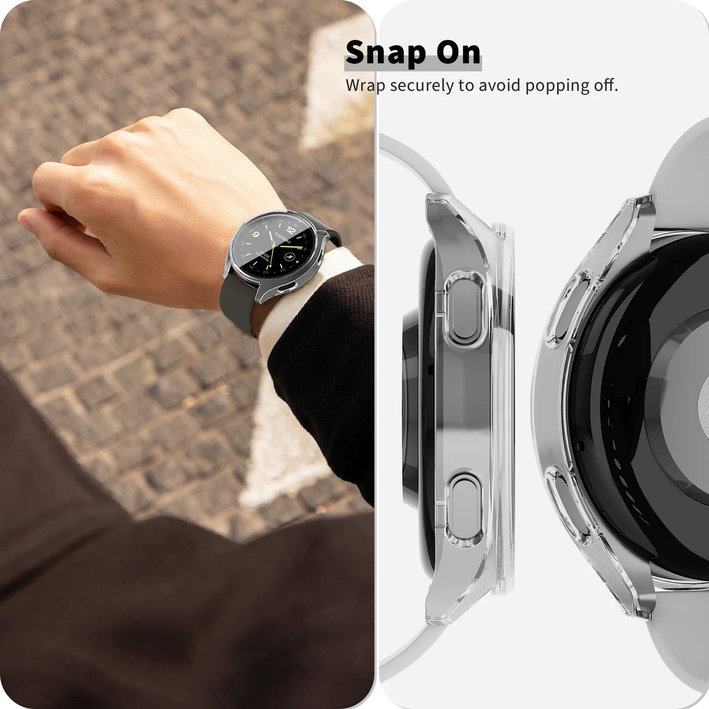 Screen Protector case Compatible with Xiaomi Watch 2 Smartwatch, All-Around Cover Screen Protectors Intended.