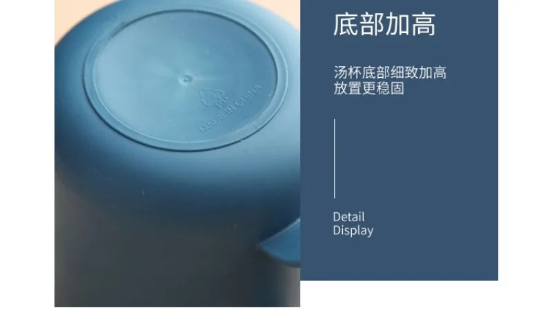 500ML Portable Breakfast Cups Oatmeal Cereal Nut Yogurt Salad Cup with Lid Spoon School Lunch Box Microwave for Kitchen Tools