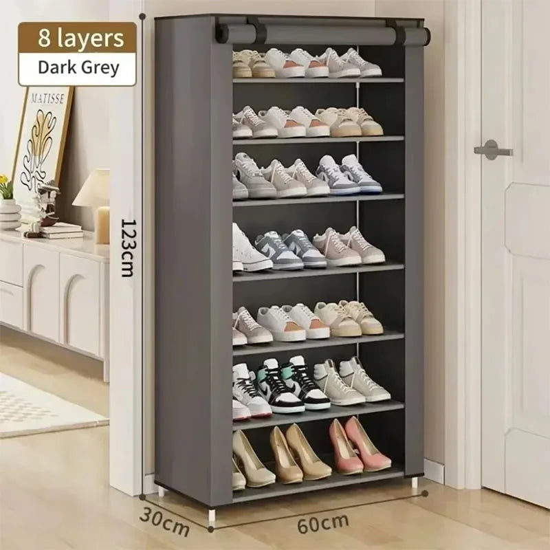 Multi-story dormitory simple cabinet home simple shoe rack space saving and economy new home dustproof shoe cabinet