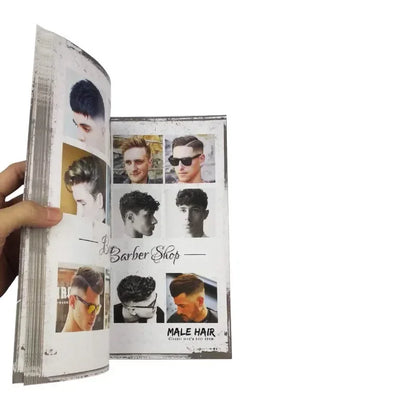 2020 New European and American Oil Head Sculpture Hairstyle Oil Head Design Book for Men's Hair Style