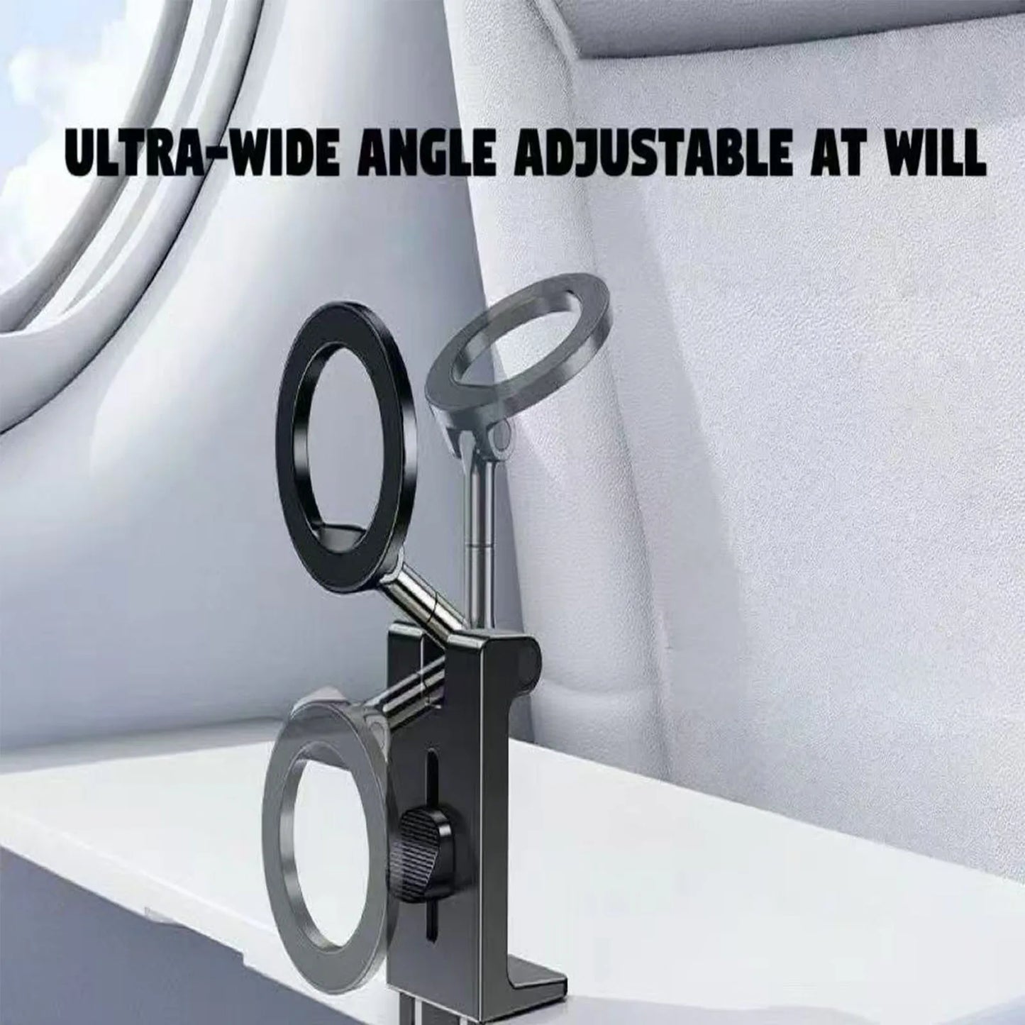 Magnetic Phone Mount Car Phone Holder Mount For Backseat Foldable Smartphones Stand For Calling Navigation GPS Video Recording