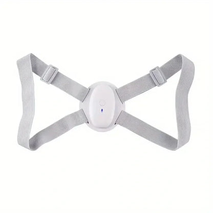 Electric back posture corrector with vibration alert, with elastic adjustable shoulder straps for improved back posture training