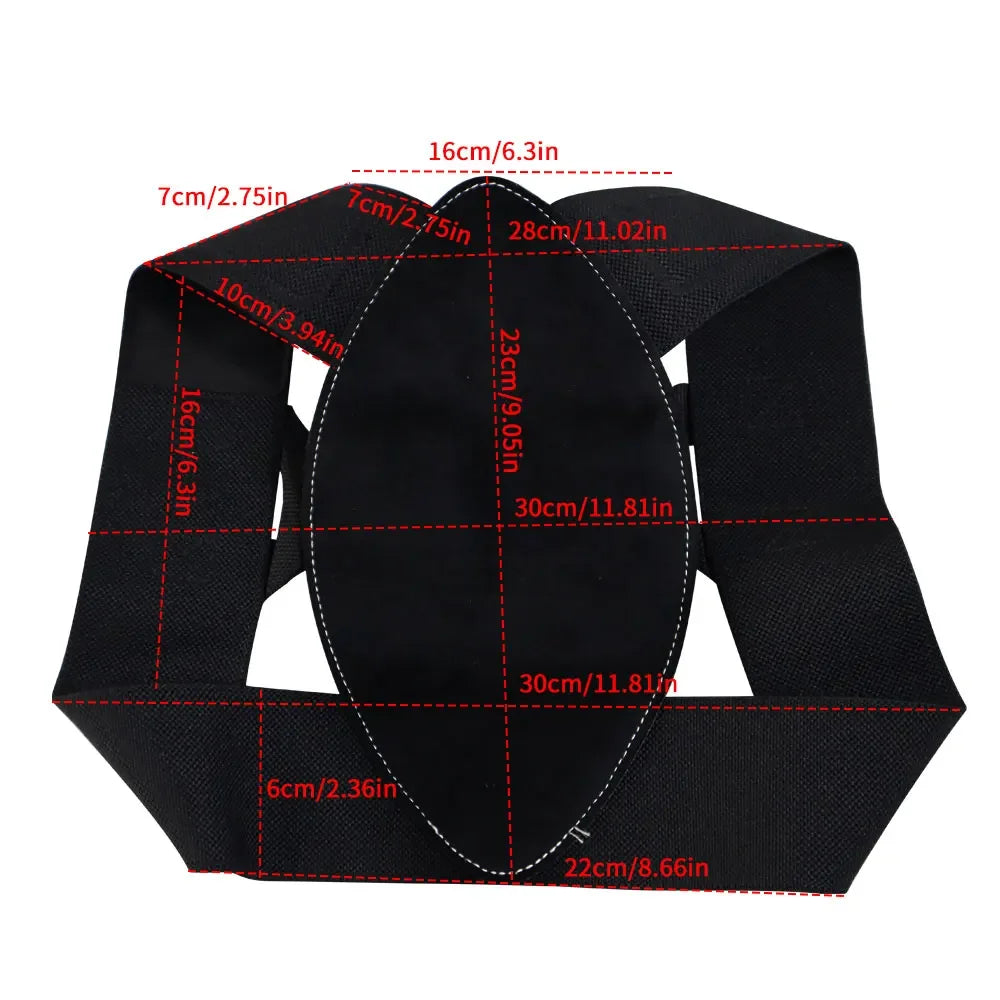 EMS Perfect Posture Belt Corrector Back Massage With Muscle Stimulator For Adult and Kids Improve Lumbar Support Posture