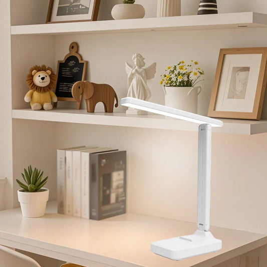 LED desktop decorative light, folding desk lamp, dormitory reading light, night light, three-level touch dimming