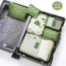 Travel Accessories Large Capacity Waterproof Luggage Clothes Storage Bag  6 Pcs/Set Travel Storage Bag Suitcase Organizer